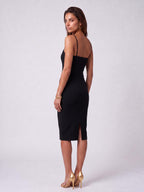 MONICA PINSTRIPE – Black