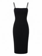 MONICA PINSTRIPE – Black