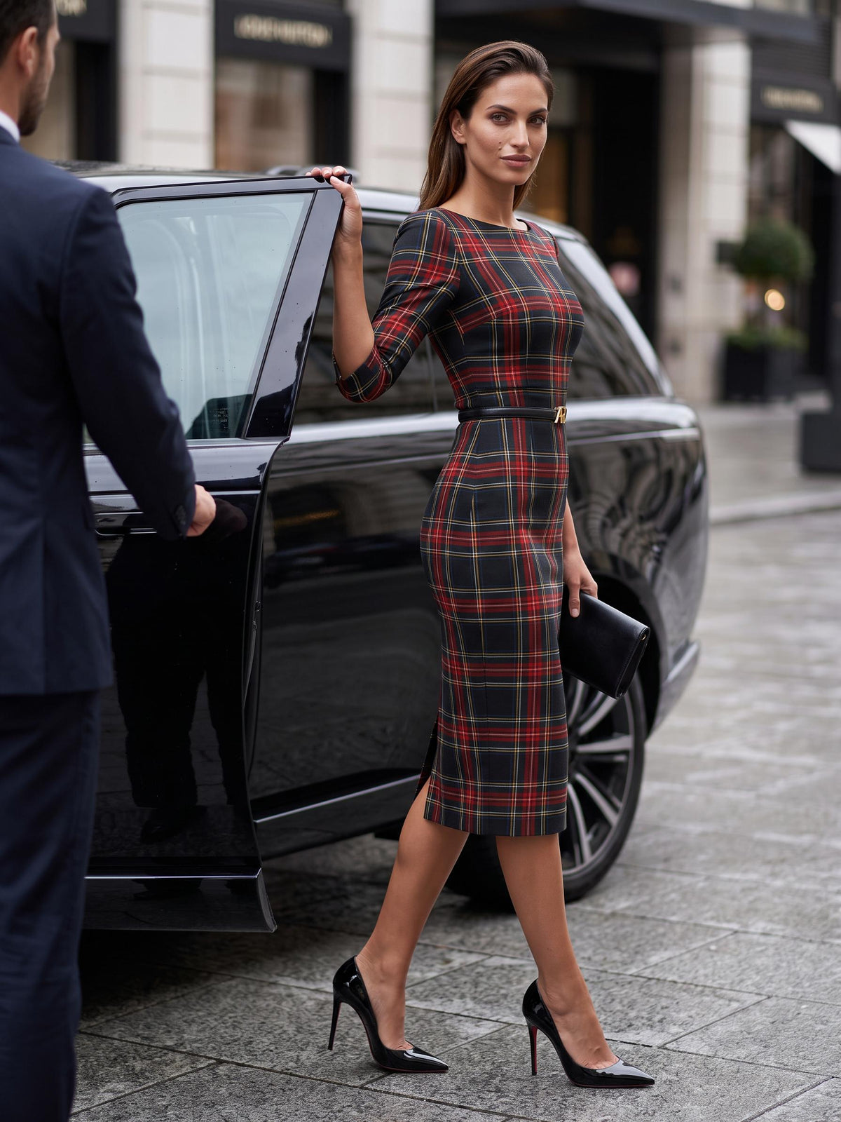 GINGER TARTAN – Navy