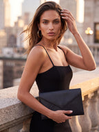 MONICA PINSTRIPE – Black