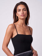 MONICA PINSTRIPE – Black