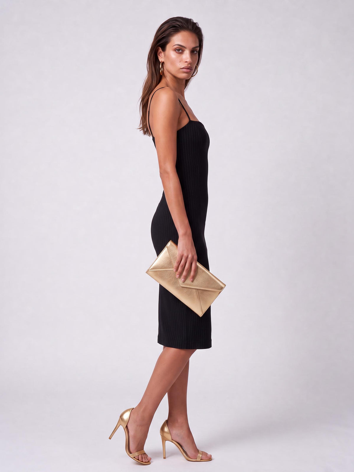 MONICA PINSTRIPE – Black