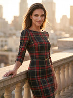 GINGER TARTAN – Navy