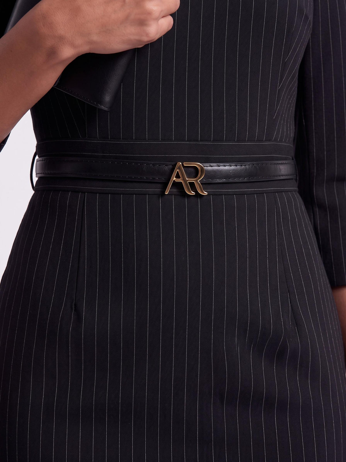 GINGER PINSTRIPE – Black