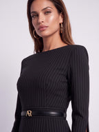 GINGER PINSTRIPE – Black