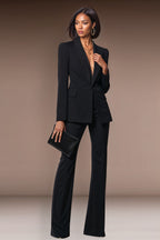JYL - Elegant black Designer Pantsuit