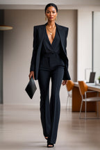 JYL - Elegant black Designer Pantsuit