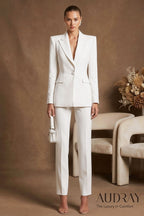 RAYA - Elegant White Bridal Pantsuit