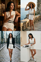 THE SLOANE White Sheath Wedding Ceremony Dress with 3/4 Sleeves by AUDRAY - image 11