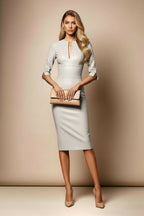 SHARON Stone Sheath Business Dress with 3/4 Sleeves by AUDRAY - image 7