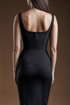 BRIGITTE Black Sheath Business Dress with Sleeveless Design by AUDRAY - image 3