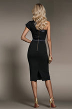 MARILYN Black Sheath Business Dress with Sleeveless Design by AUDRAY - image 9