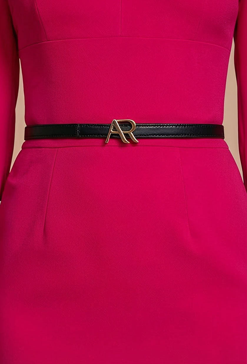 THE AUDRAY Cerise Pink Sheath Wedding Guest Dress with 3/4 Sleeves by AUDRAY - image 4