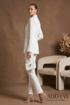 RAYA - Elegant White Bridal Pantsuit