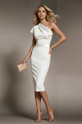 MARILYN Ivory Sheath Wedding Ceremony Dress with Sleeveless Design by AUDRAY - image 1