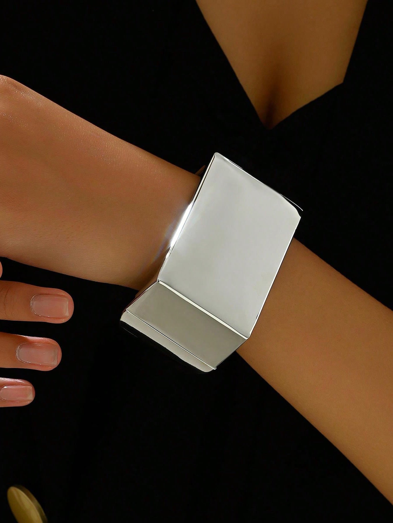 AUDRAY - Bold Bangles - Gold, Silver and Black