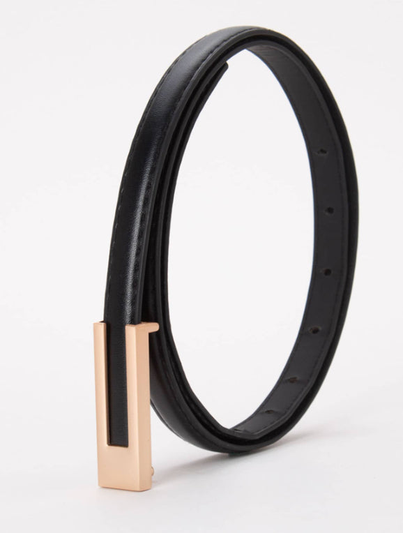 Tiny Belt - black, tan, beige and white