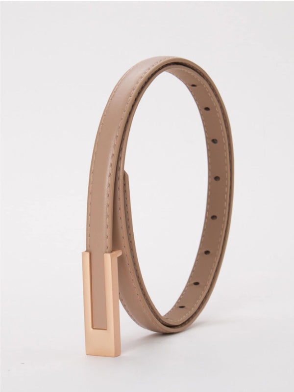 Tiny Belt - black, tan, beige and white
