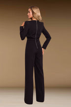 BLANCHET Black Business Jumpsuit with Long Sleeves by AUDRAY - image 4