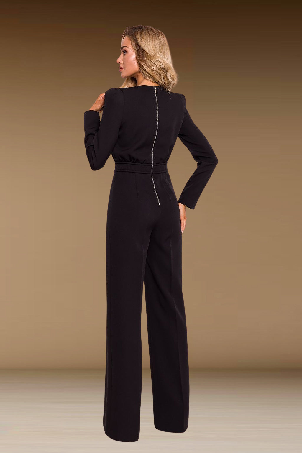 BLANCHET Black Business Jumpsuit with Long Sleeves by AUDRAY - image 4