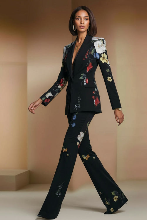 NEV BLACK Black Business Pantsuit with 3/4 Sleeves by AUDRAY - image 1