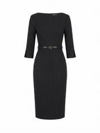 GINGER PINSTRIPE – Black