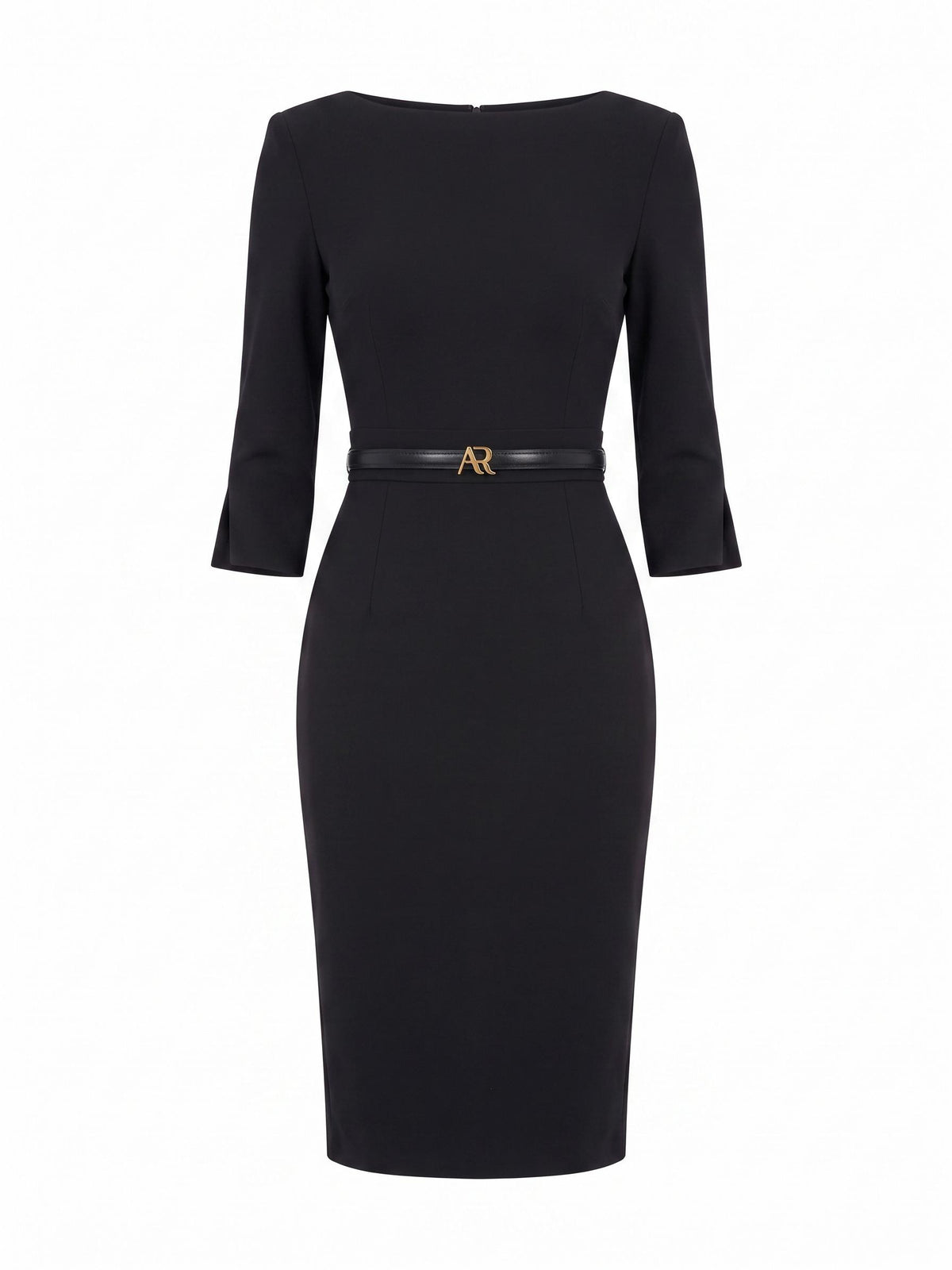 GINGER black designer sheath dress for office, events and cocktail – AUDRAY