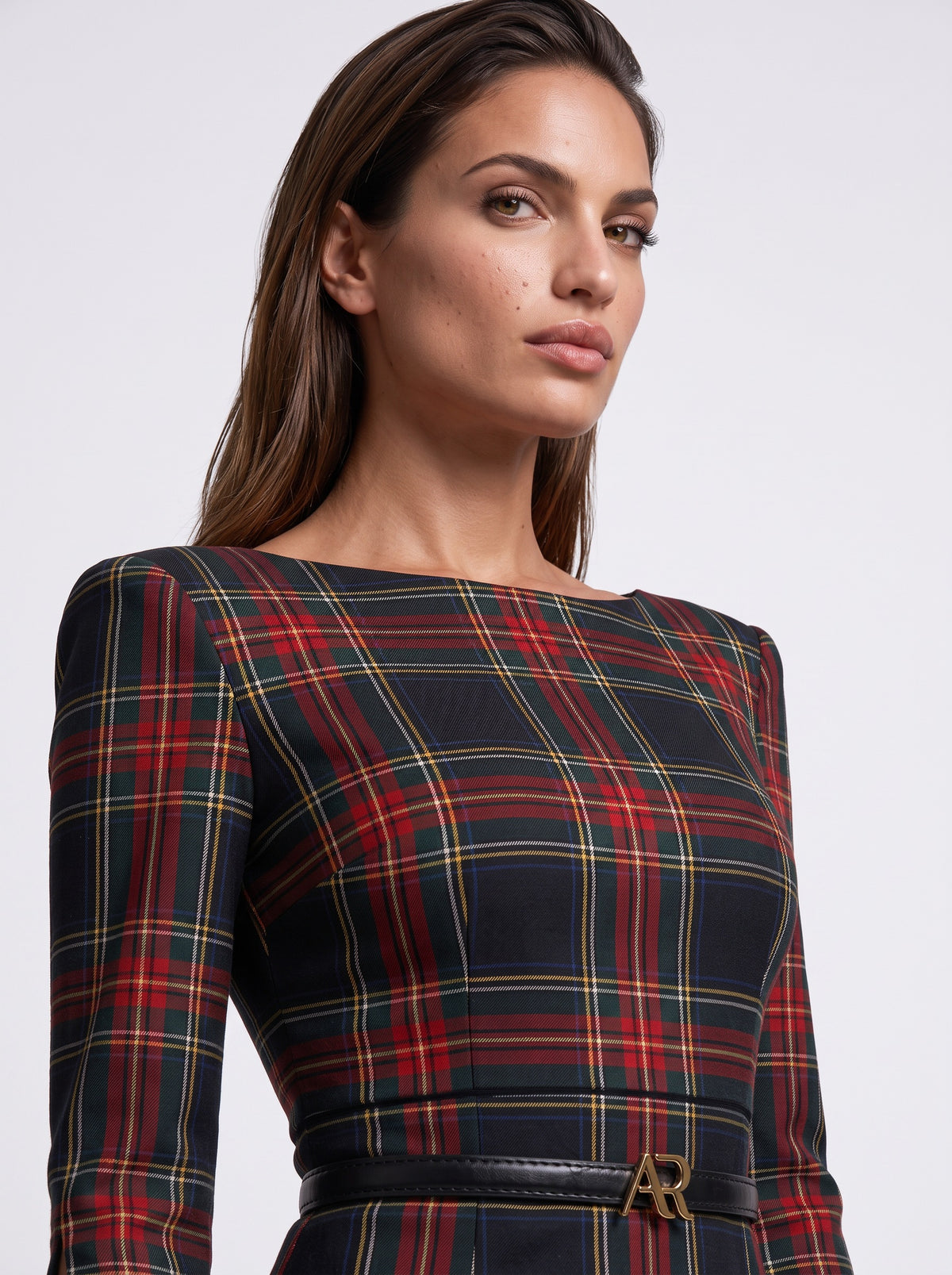 GINGER TARTAN – Navy – Detail