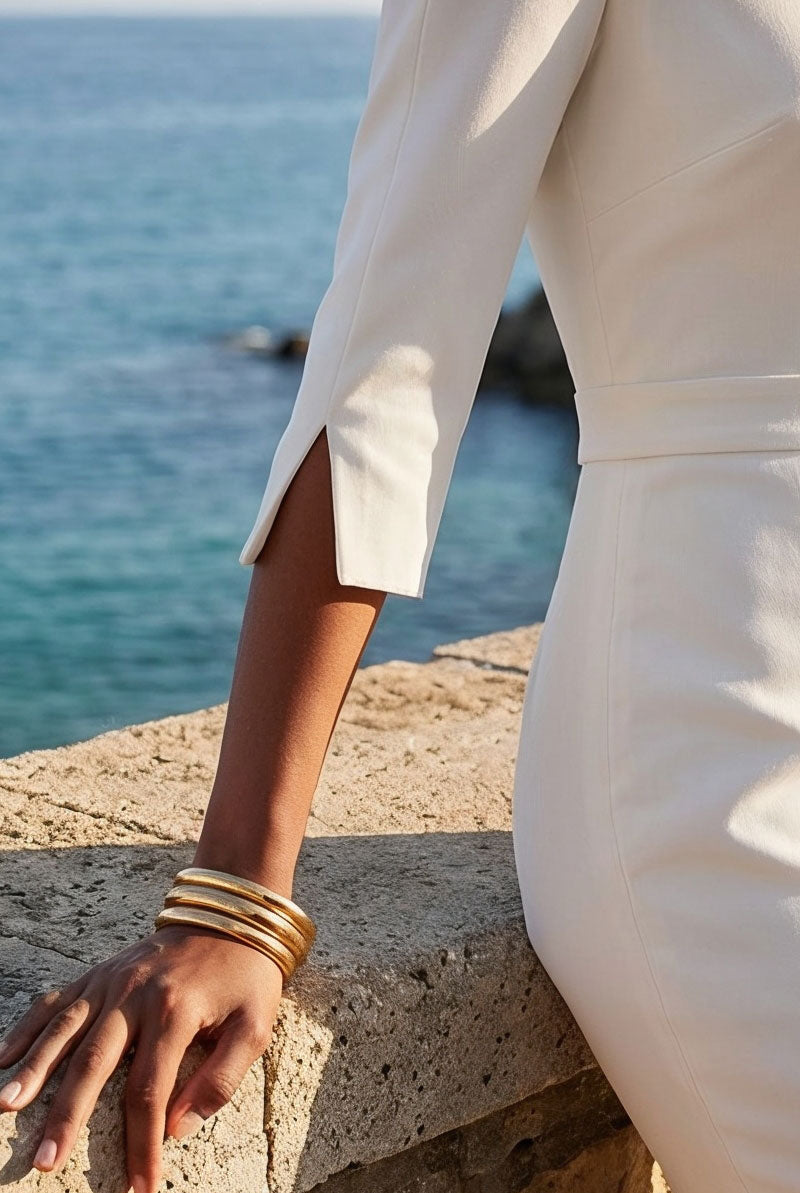 GINGER – Ivory Sheath Dress