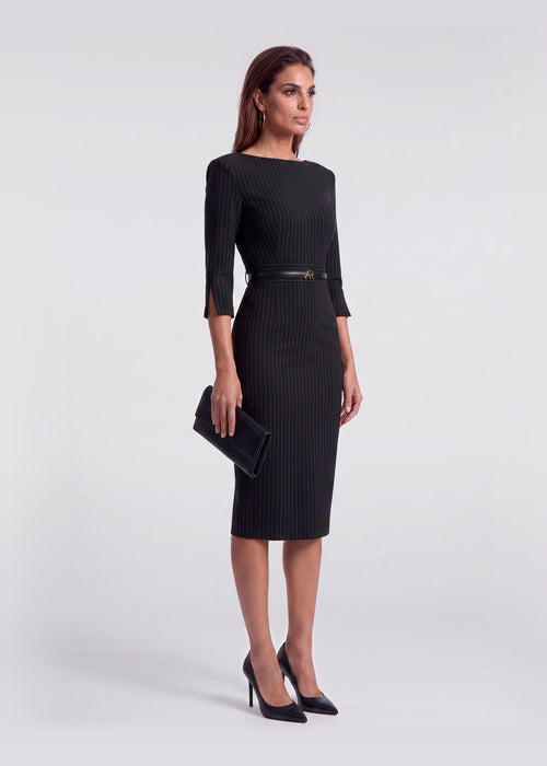 GINGER PINSTRIPE – Black