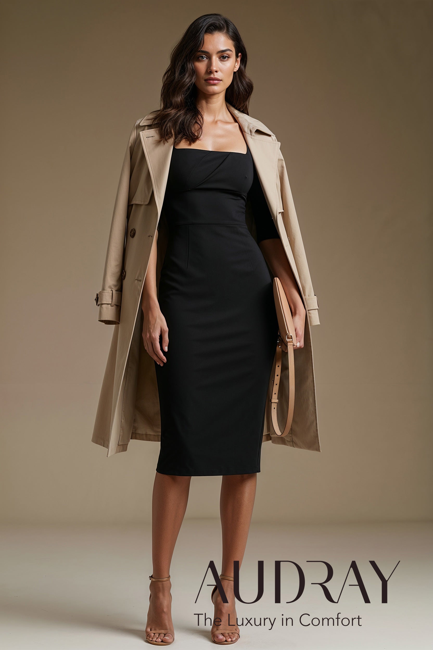 JOAN Black Sheath Business Dress with 3/4 Sleeves by AUDRAY - image 3