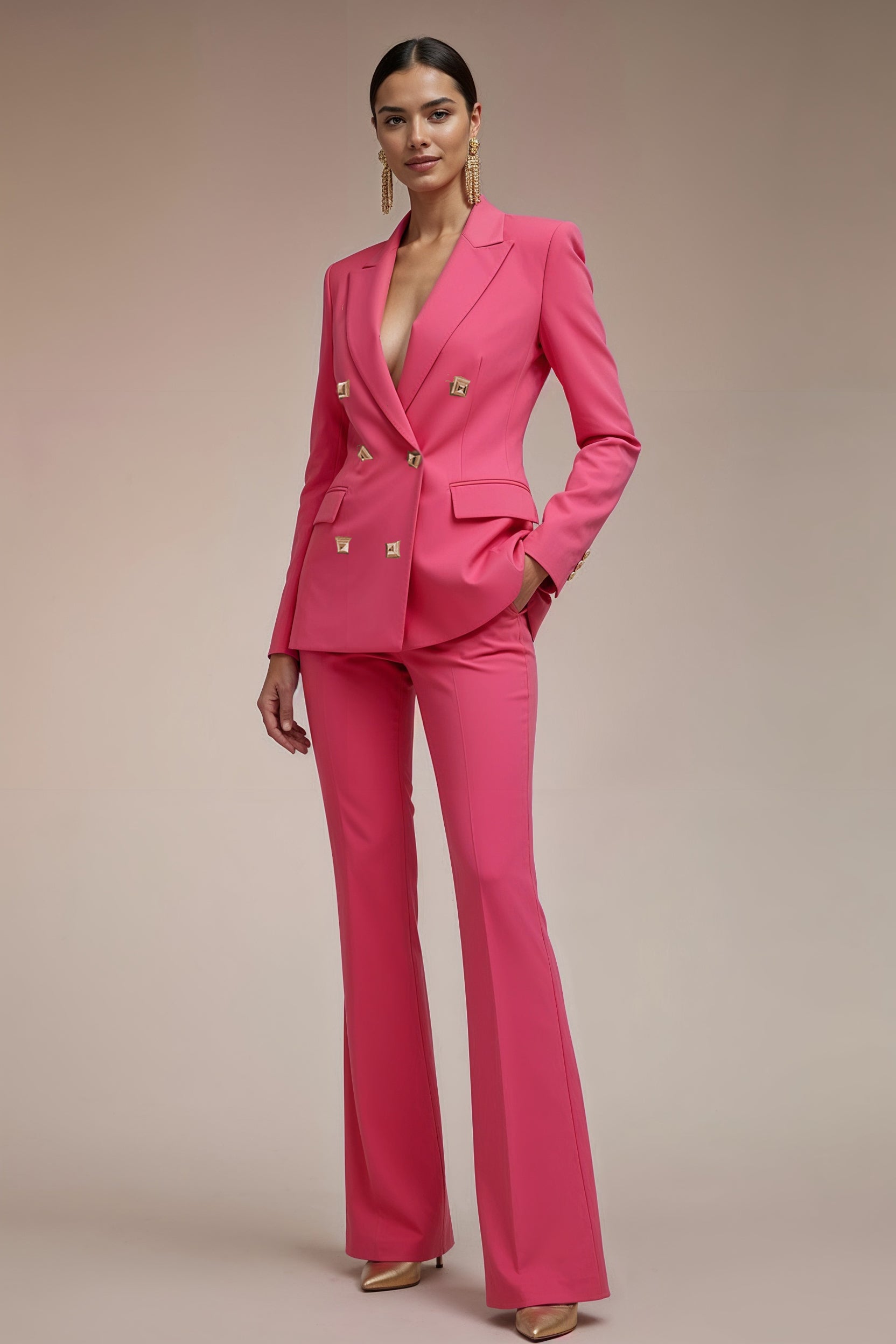 KELA - Elegant pink Designer Pantsuit