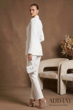 RAYA - Elegant White Bridal Pantsuit