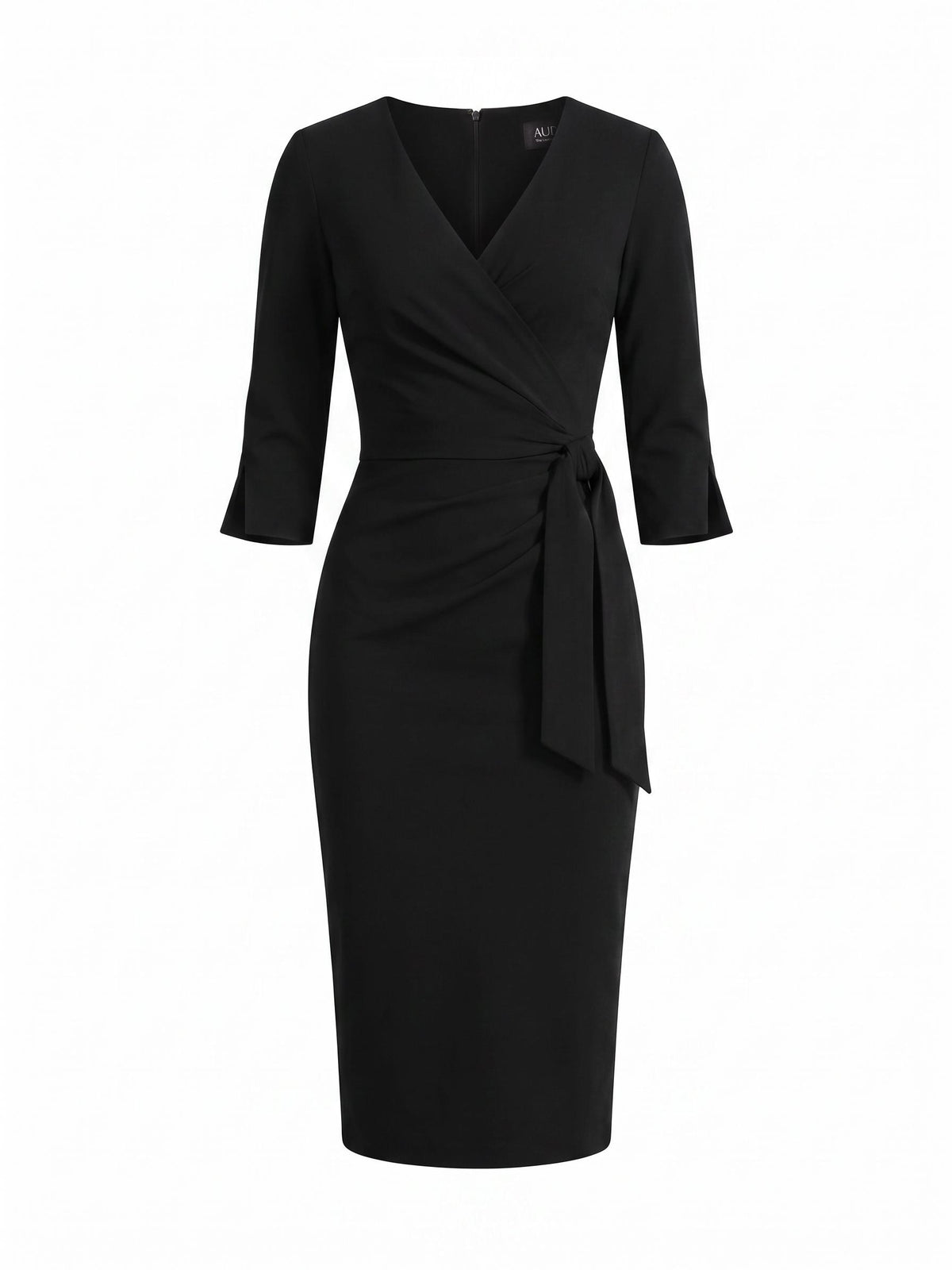 SCARLETT black designer sheath dress for office, events and cocktail – AUDRAY