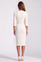 THE AUDRAY – Ivory Sheath Dress